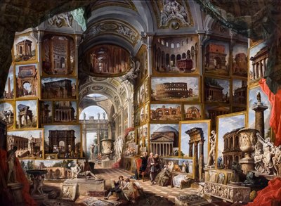 Roma Antica, circa 1754/57 by Giuseppe & Salvi Nicola (1697-1751) Pannini