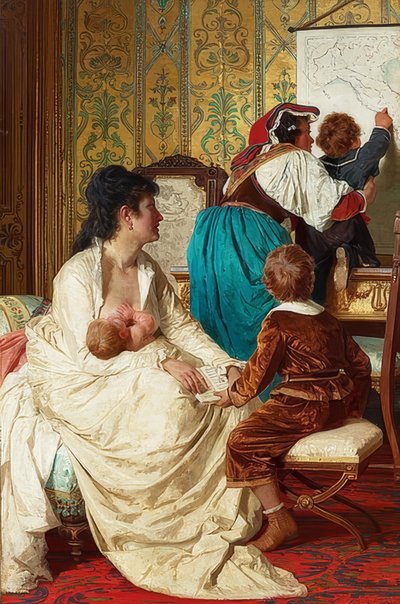 The Joys of a Good Mother by Giuseppe Sciuti