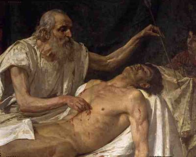 St. Sebastian (detail) by Giuseppe Sciuti