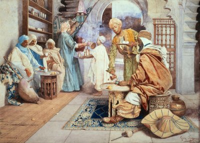 An Arab Cafe by Giuseppe Signorini