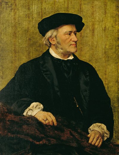Portrait of Richard Wagner by Giuseppe Tivoli