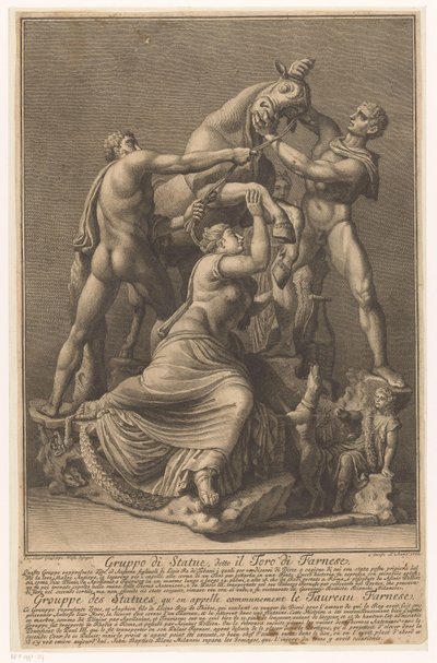 Dirce Being Tied to a Bull by Giuseppe Vasi