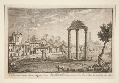 Part of the Campo Vaccino by Giuseppe Vasi
