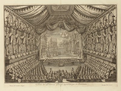 The Performance of La Serenata in the Royal Palace of Naples by Giuseppe Vasi