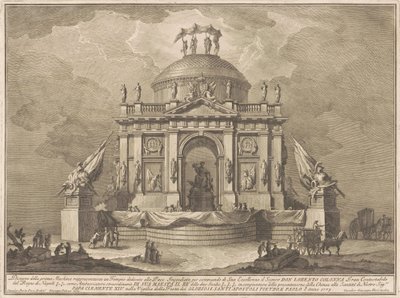 The Prima Macchina for the Chinea of 1773: The Temple of Peace by Giuseppe Vasi