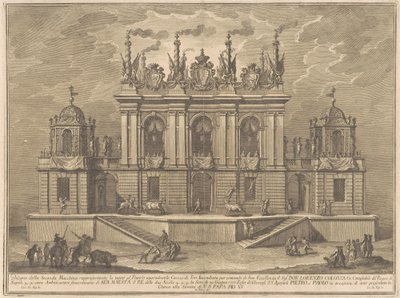 The Seconda Macchina for the Chinea of 1775: A Bull-fight by Giuseppe Vasi