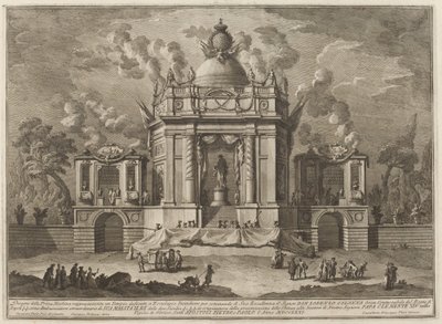 A Temple Dedicated to Aesculapius, for the "Chinea" Festival by Giuseppe Vasi after Giuseppe Palazzi