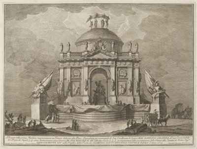 A Temple Dedicated to Peace, for the "Chinea" Festival by Giuseppe Vasi after Giuseppe Palazzi