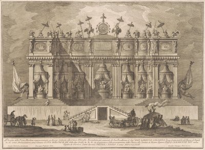 The Prima Macchina for the Chinea of 1772: A Building Dedicated to Chinese Philosophy by Giuseppe Vasi, after Giuseppe Palazzi, after Paolo Posi