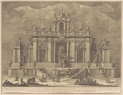 The Prima Macchina for the Chinea of 1774: Hercules and the Dragon in the Garden of the Hesperides by Giuseppe Vasi, after Giuseppe Palazzi, after Paolo Posi