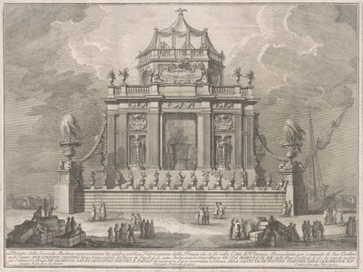 The Seconda Macchina for the Chinea of 1773: The Preparation of Theriac in Venice by Giuseppe Vasi, after Giuseppe Palazzi, after Paolo Posi