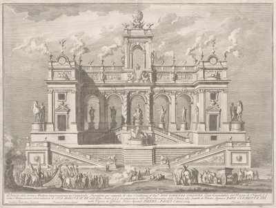 The First Machine for the Chinea of 1764: A Capitol Building by Giuseppe Vasi, after Tommaso Catrani, after Paolo Posi