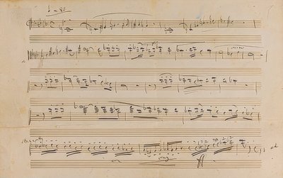 Manuscript: Opera Otello. 1887 by Giuseppe Verdi