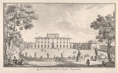 The Royal Villa called il Poggio Imperiale by Giuseppe Zocchi
