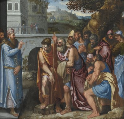 Joseph and his Brothers by Giuseppe della Porta Salviati
