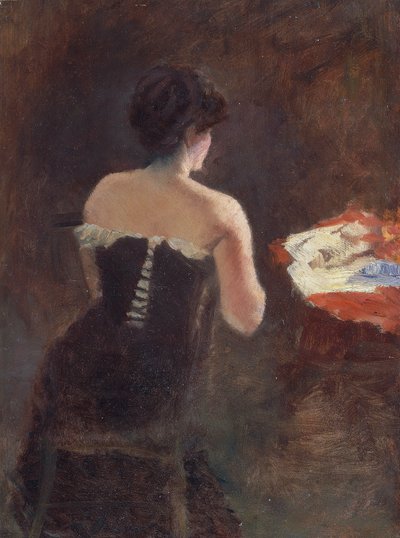Back of a Lady by Giuseppe or Joseph de Nittis