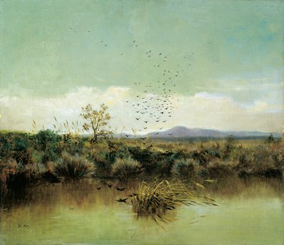 On Banks of Ofanto by Giuseppe or Joseph de Nittis