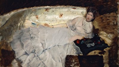 Pearl and shell by Giuseppe or Joseph de Nittis