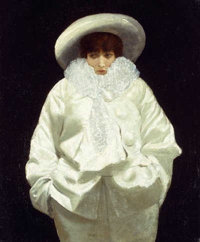 Sarah Bernhardt as Pierrot by Giuseppe or Joseph de Nittis