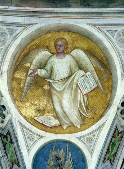Angel in an Oculus, 1360-70 by Giusto di Giovanni de Menabuoi