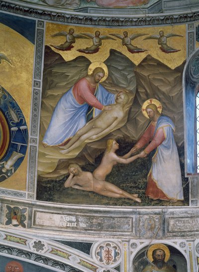The Creation of Adam and Eve by Giusto di Giovanni de Menabuoi
