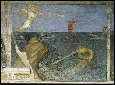 The Second Angel of the Apocalypse Creating a Storm, 1360-70 by Giusto di Giovanni de Menabuoi