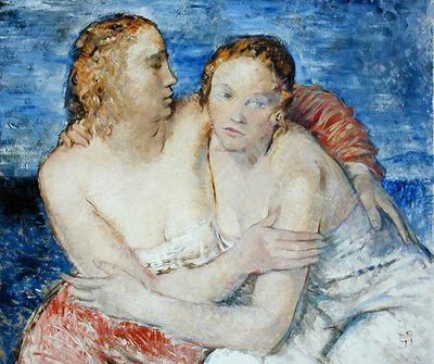 Two Girls, a Portrait of the Artist