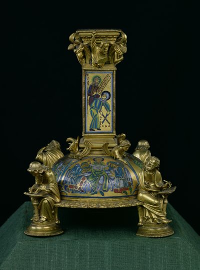 Base of the Cross of St. Bertin, from the Abbaye Saint-Bertin, c.1180 by Godefroid de Huy