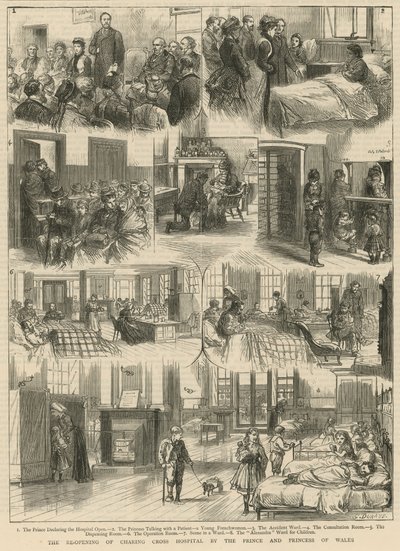 The Reopening of Charing Cross Hospital by the Prince and Princess of Wales by Godefroy Durand