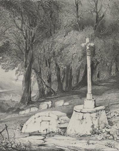 Cross on the Road from Clermont to Royal by Godefroy Engelmann