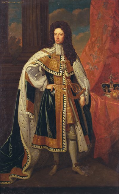 King William in State Robes by Godfrey (after) Kneller