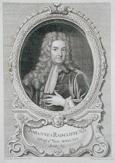 Portrait of John Radcliffe (1650-1714) from 