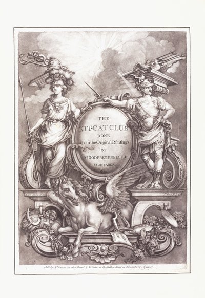 The Kit-Cat Club Done from the Original Paintings of Sir by Godfrey (after) Kneller
