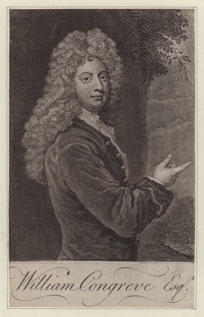 William Congreve, English dramatist by Godfrey (after) Kneller