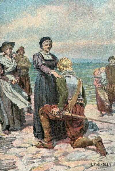 Illustration for Westward Ho! By Charles Kingsley by Godfrey C. Hindley