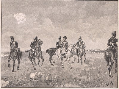 Napoleon and his suite at Boulogne AD 1803 by Godfrey C. Hindley