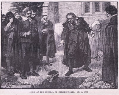 Scene at the Funeral of Chillingworth AD 1644 by Godfrey C. Hindley