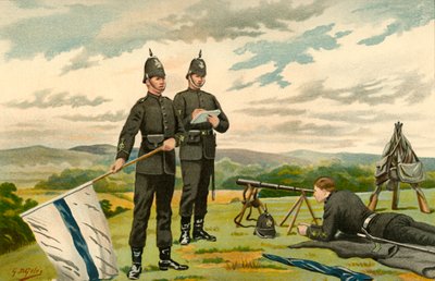 The 1st Middlesex Victoria Rifles - Volunteers, 1890 by Godfrey Douglas Giles