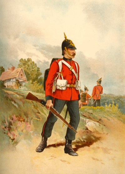 The 2nd - The Queens Royal West Surrey, 1890 by Godfrey Douglas Giles