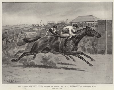 The Finish for the Derby Stakes at Epsom, Mr W C Whitney