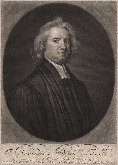 Henricus Aldrich, engraved by John Smith, 1696 by Godfrey Kneller