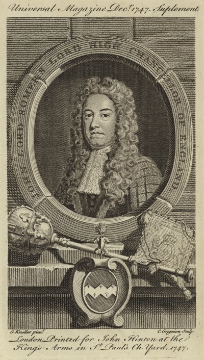 John Lord Somers, Lord High Chancellor of England by Godfrey Kneller