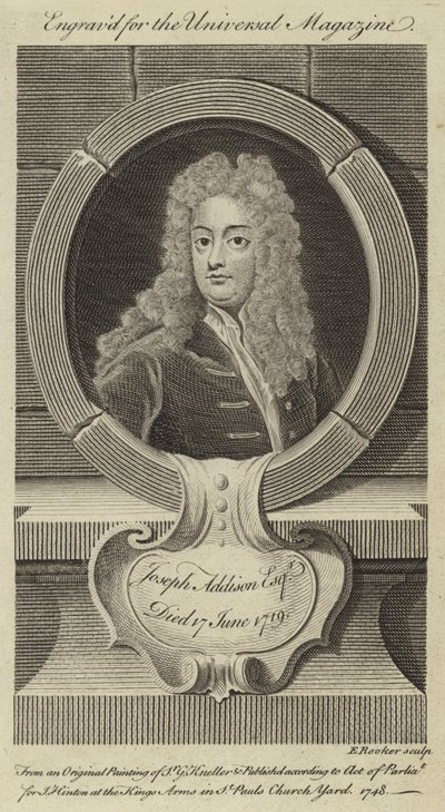 Joseph Addison, Esquire by Godfrey Kneller