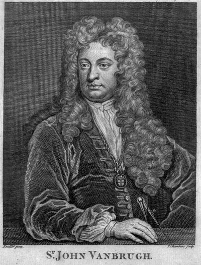 Sir John Vanbrugh (engraving) by Godfrey Kneller