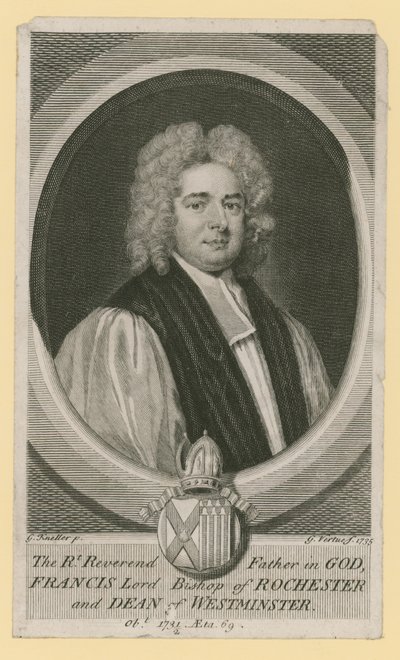 The Right Reverend Father in God, Francis Lord Bishop of Rochester and Dean of Westminster by Godfrey Kneller