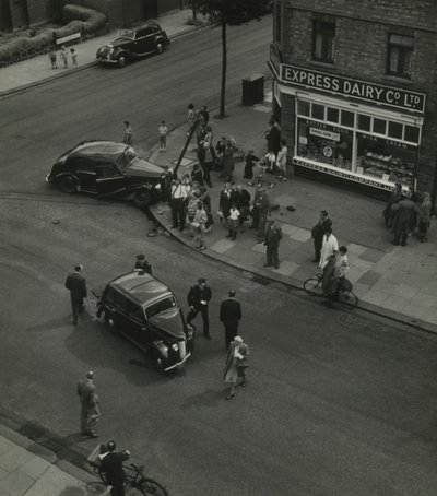 Street Scene in Sidmouth Road North London by Godfrey Macdominic