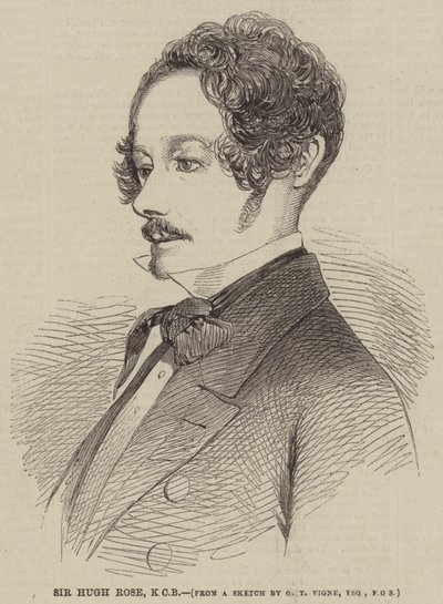 Sir Hugh Rose, KCB by Godfrey Thomas Vigne