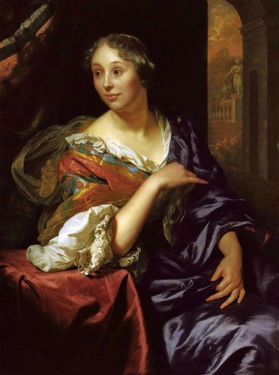 Portrait of Françoise van Diemen by Godfried Cornelisz Schalcken
