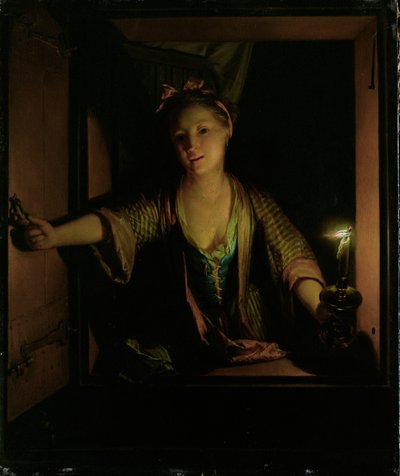 A Girl at the Window by Godfried Schalcken