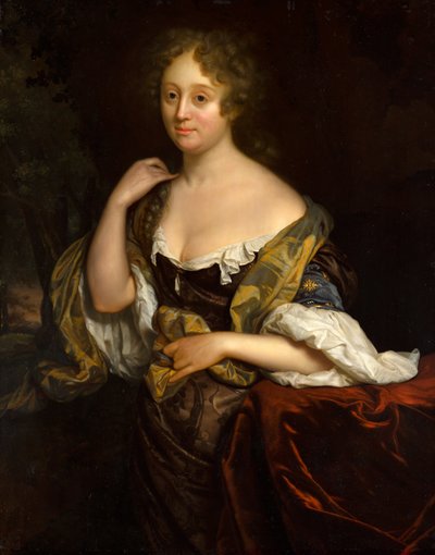 Portrait of Isabella Agneta Deutz (1658-1694/96) by Godfried Schalcken